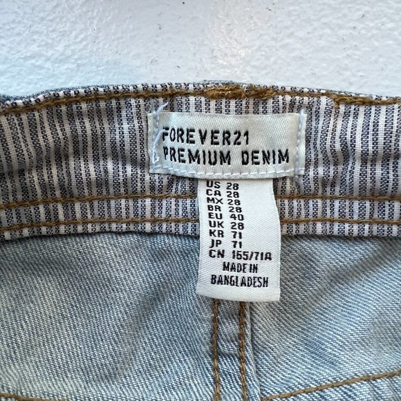 Forever 21 Distressed Denim Overalls | Size 28 - Picture 2 of 8